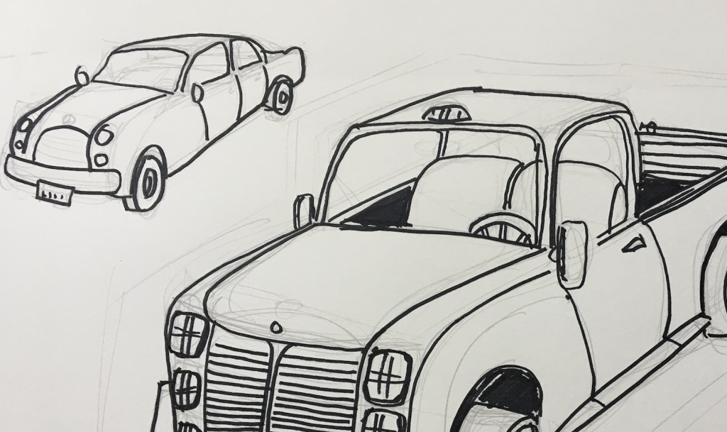 Car coloring page
