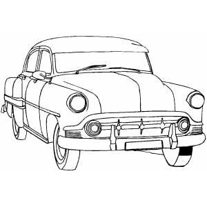 Classic reliable car coloring sheet