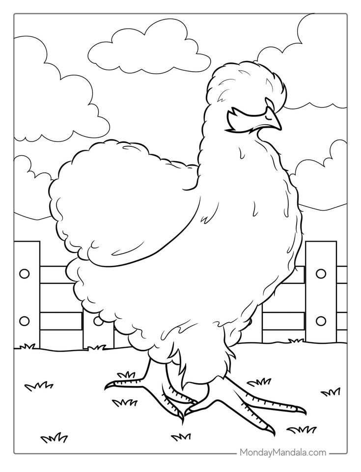 Chicken coloring pages free pdf printables chicken coloring pages chicken coloring coloring pages