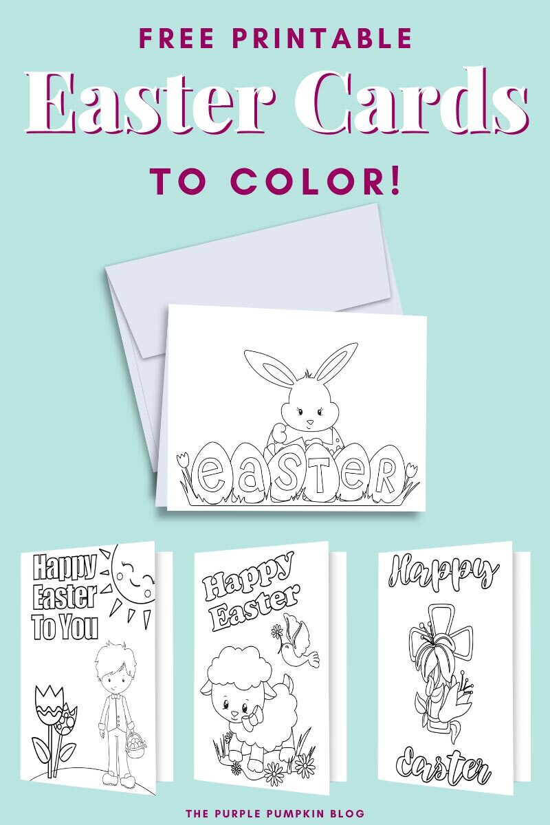 Free printable easter cards to lor fun easter activities for kids