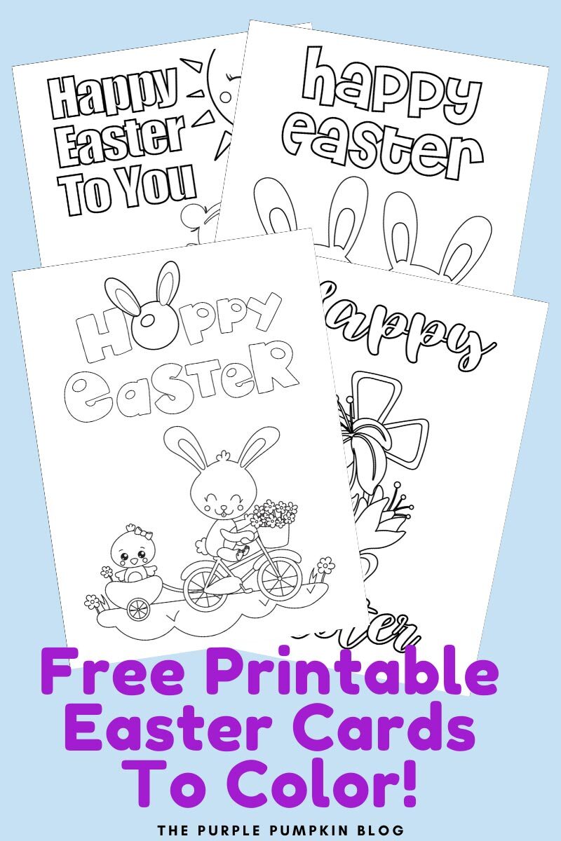 Free printable easter cards to lor fun easter activities for kids