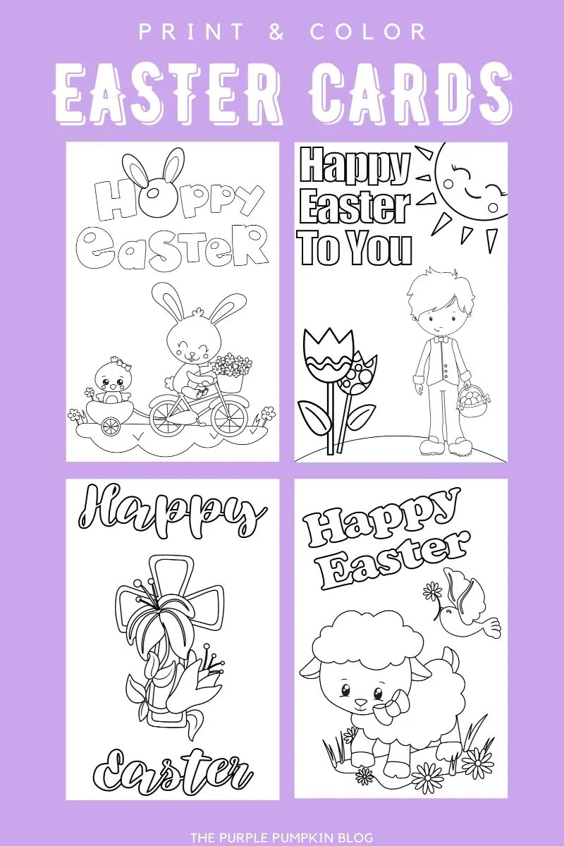 Free printable easter cards to lor fun easter activities for kids