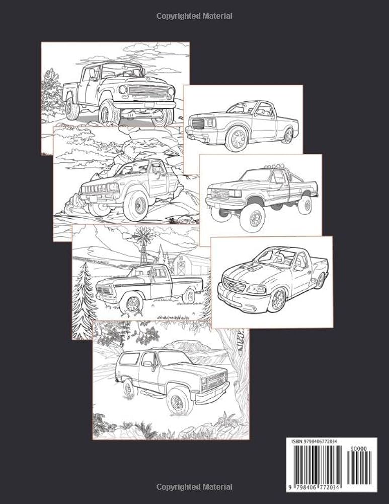 Even more bad ass old trucks adult coloring book more incredible detailed coloring pages of vintage x trucks pickups jumbo sized ray big books