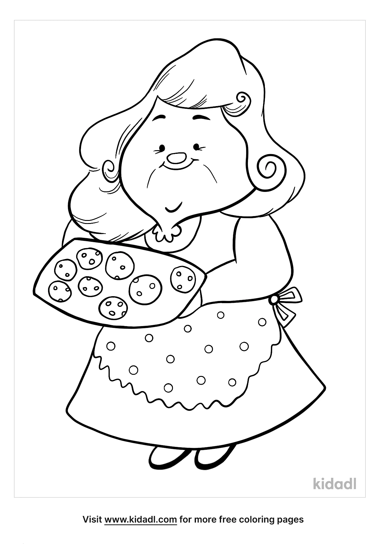 Free old lady coloring page coloring page printables