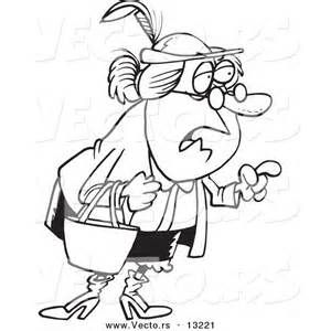 Digital images and coloring pages of humerous old ladies