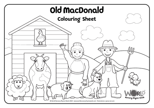 Colouring in sheet