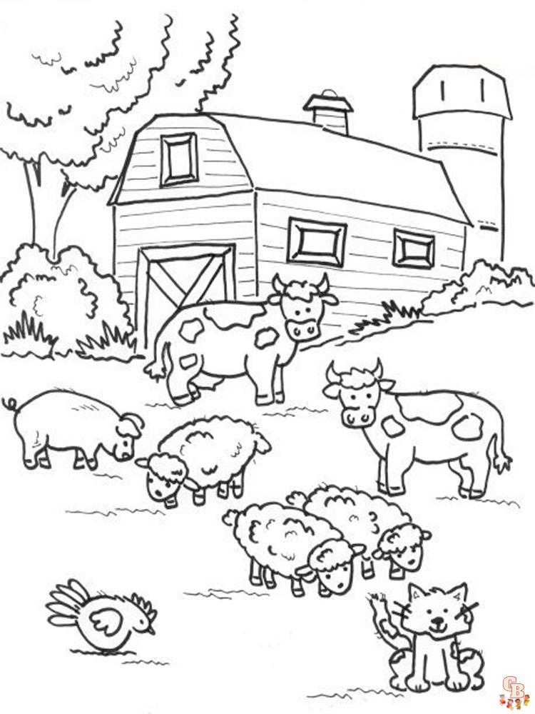 Discover the best farm coloring pages at