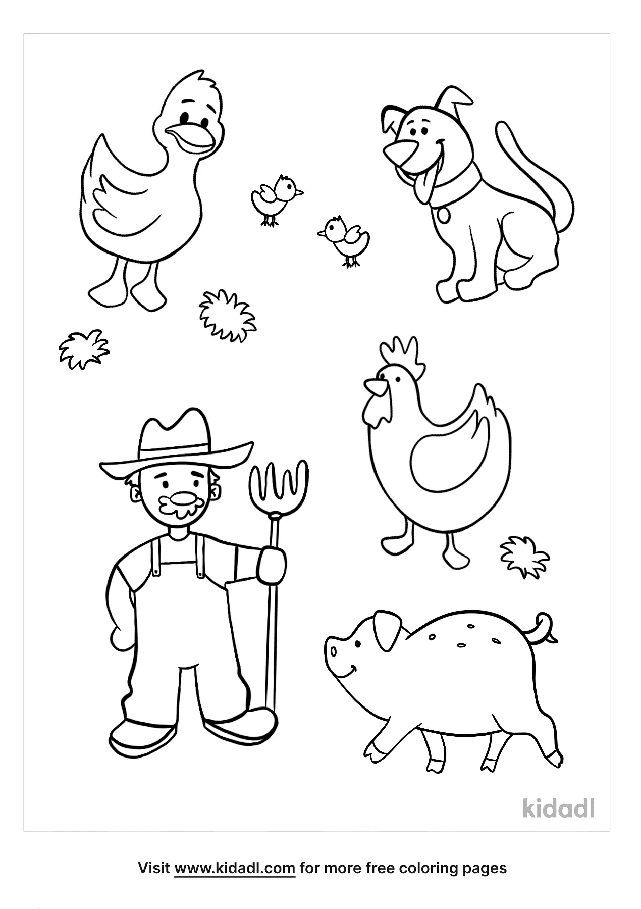 Free old mcdonald coloring page coloring page printables