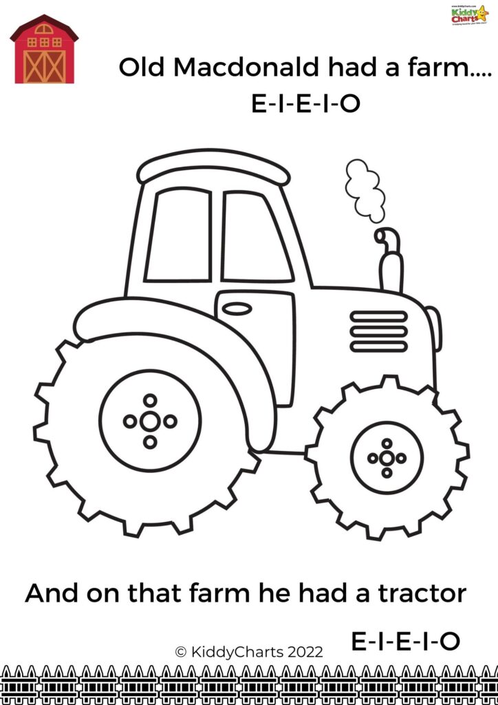 Nursery rhyme coloring old macdonald had a farm