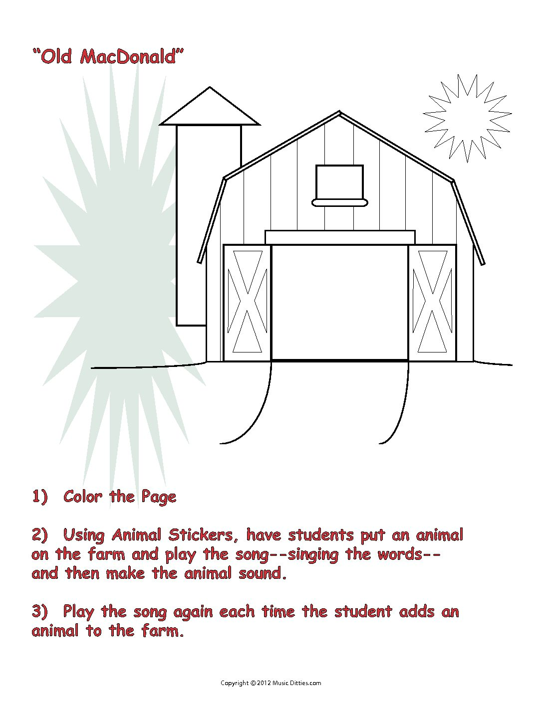 Old macdonald and activity barn