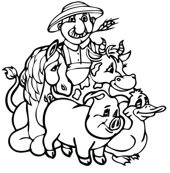 Image result for old macdonald had a farm colouring sheets animal coloring pages farm animal coloring pages farm coloring pages
