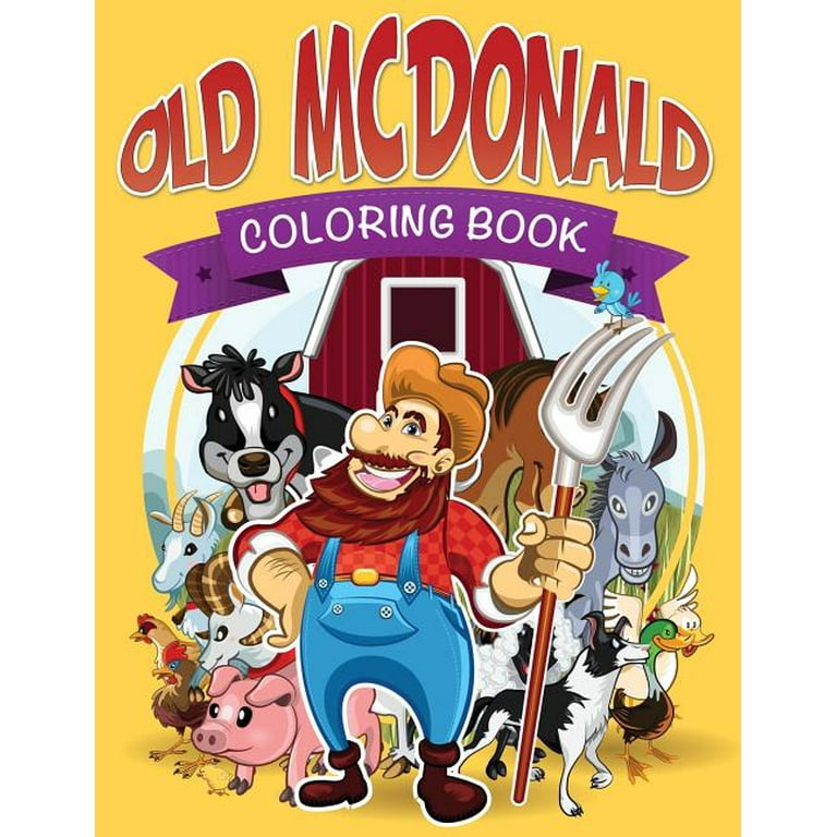 Old mcdonald coloring book paperback