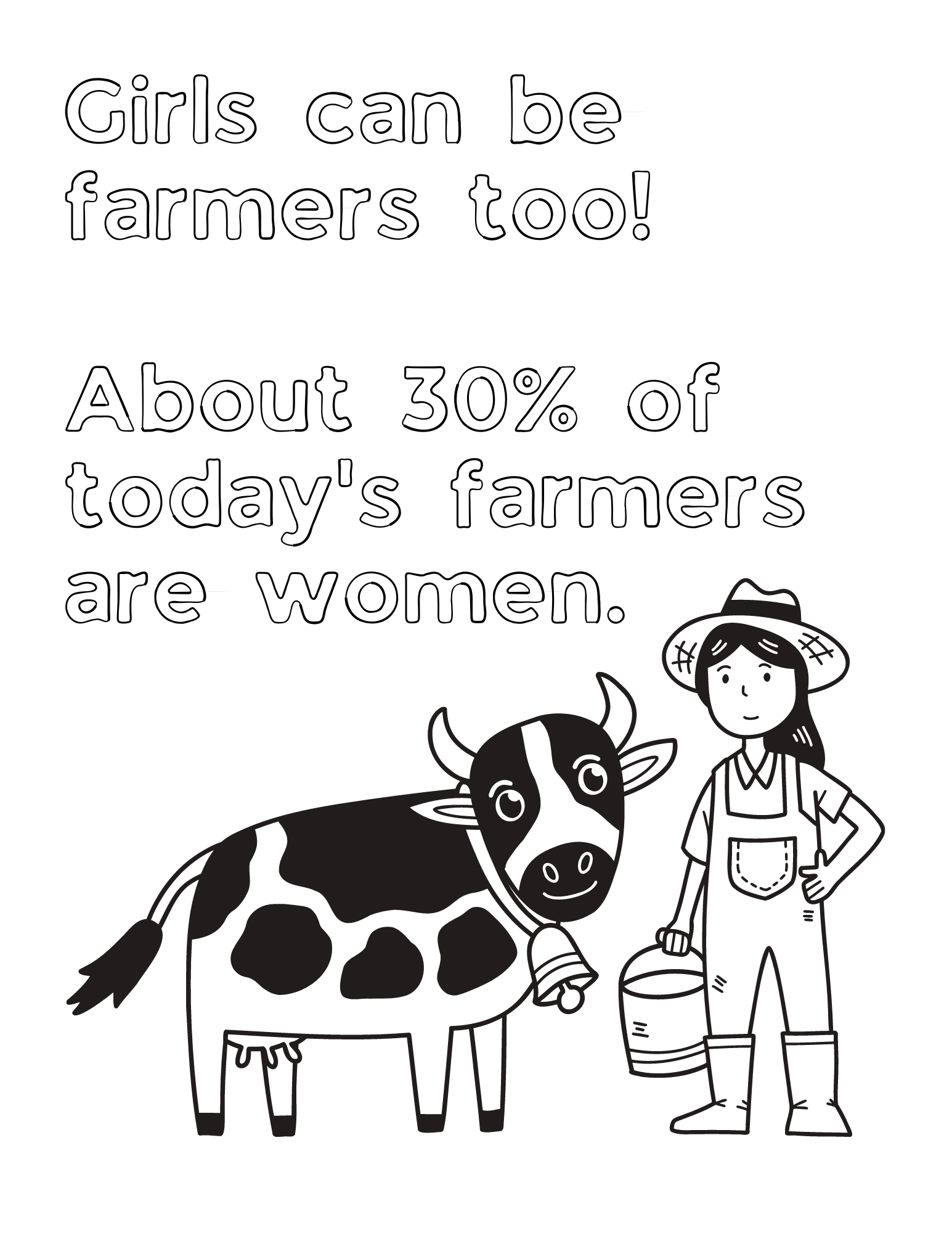 Free printable farm coloring pages and fun farming facts