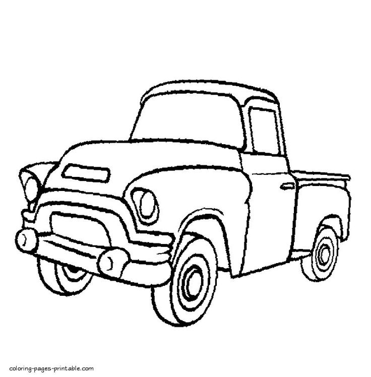 Old truck coloring pages in truck coloring pages old trucks old ford truck