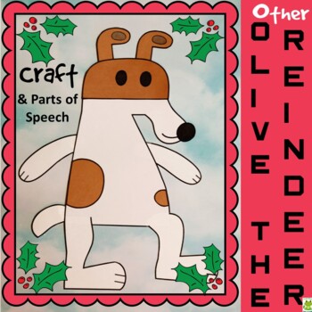 Olive the other reindeer craftolive parts of speechnouns verbs adjectives