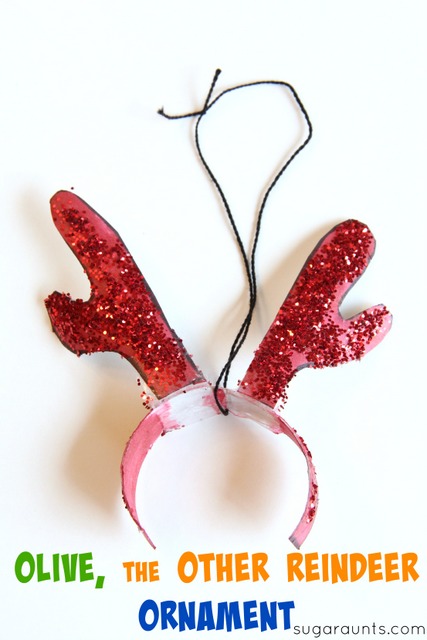 Olive the other reindeer book ornament