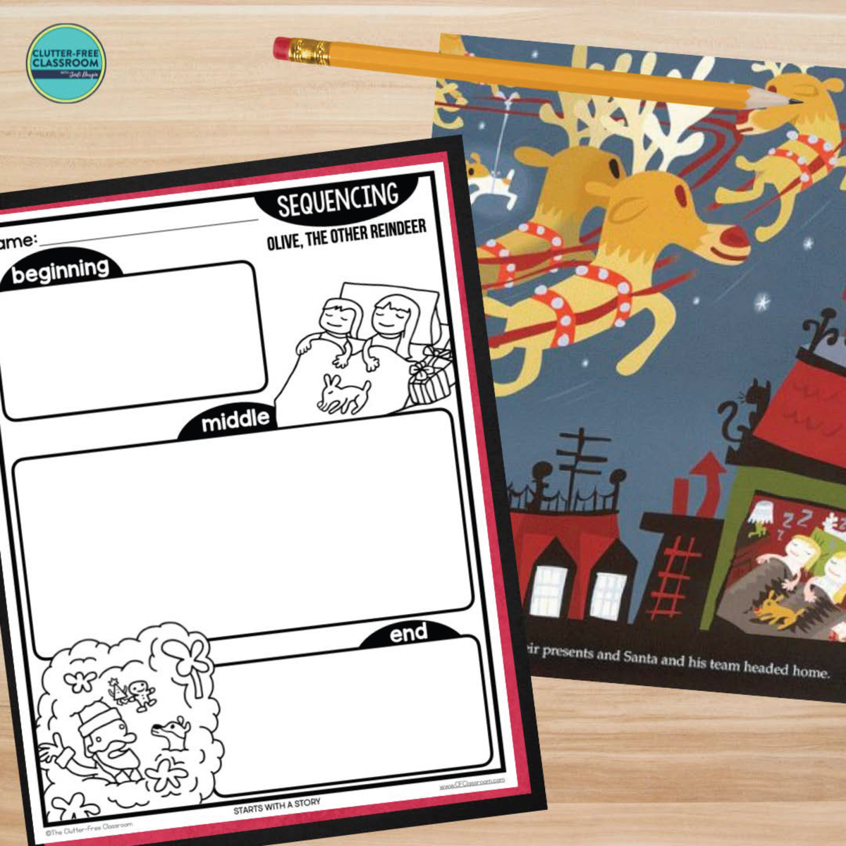 Olive the other reindeer activities and lesson plan ideas â clutter free classroom store