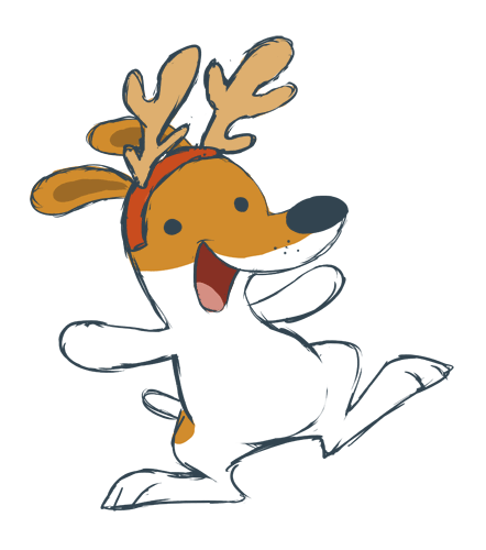 Olive the other reindeer drawing