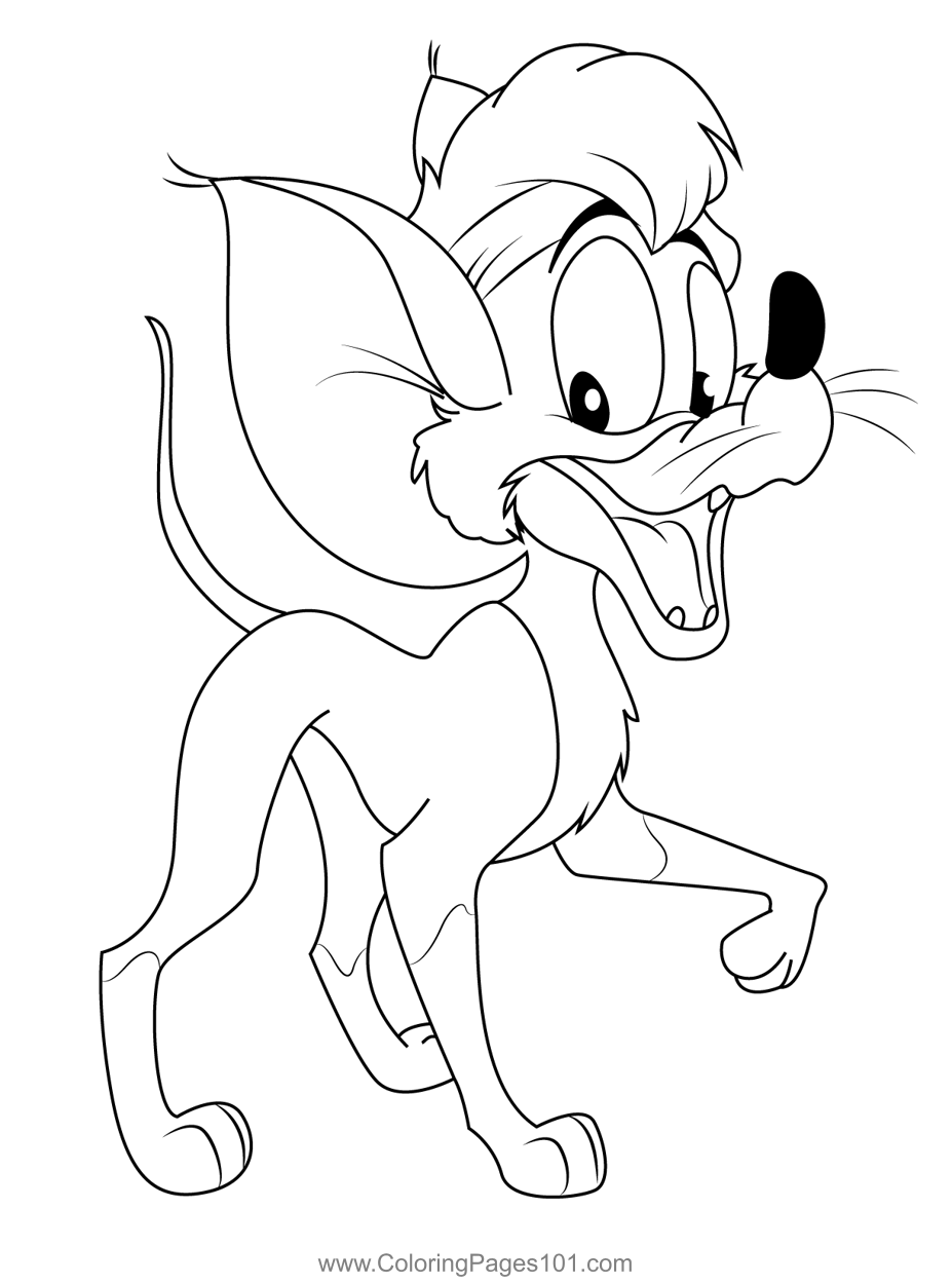 Oliver pany character coloring page for kids