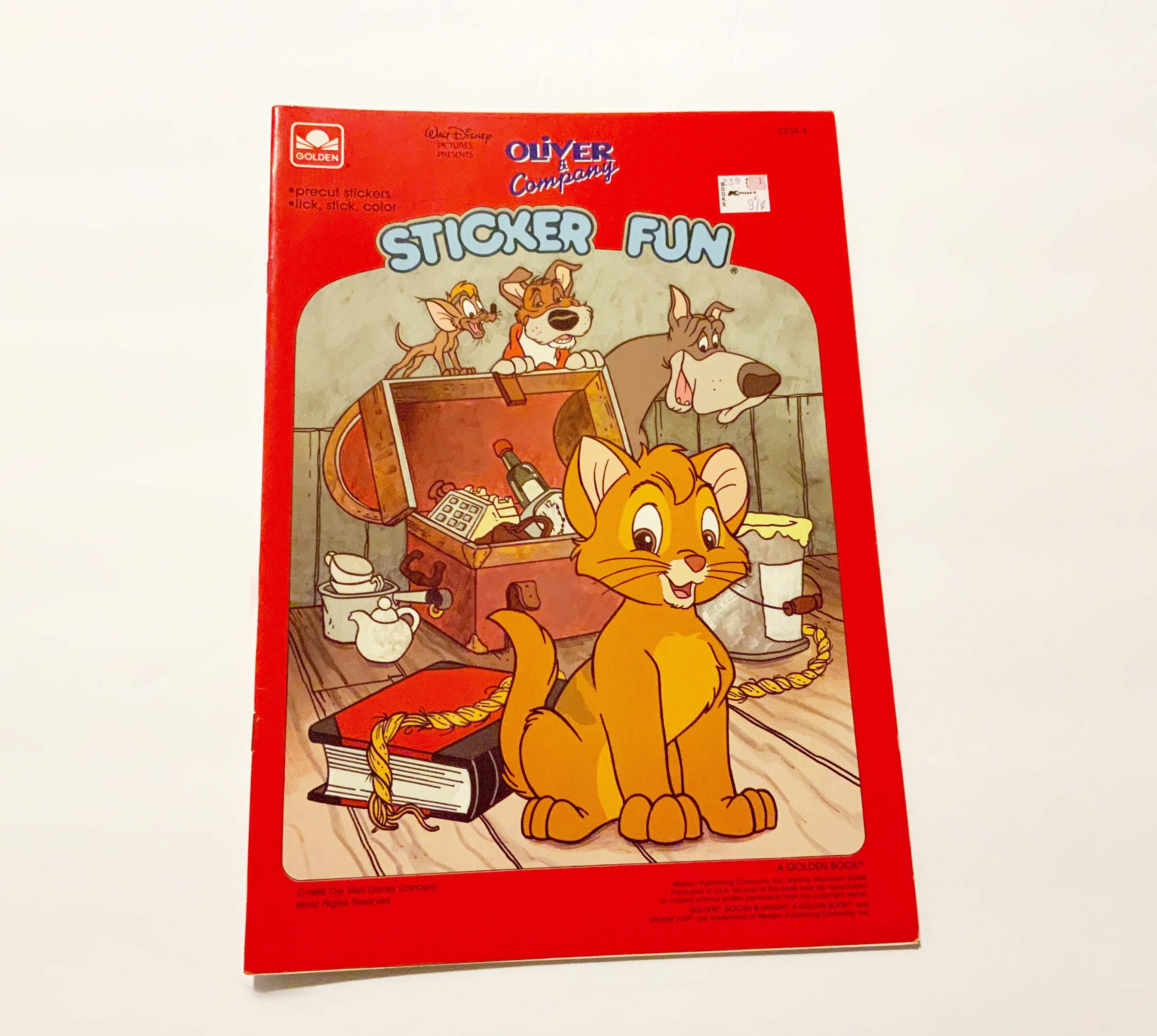 Oliver pany stickers and coloring book out of print walt