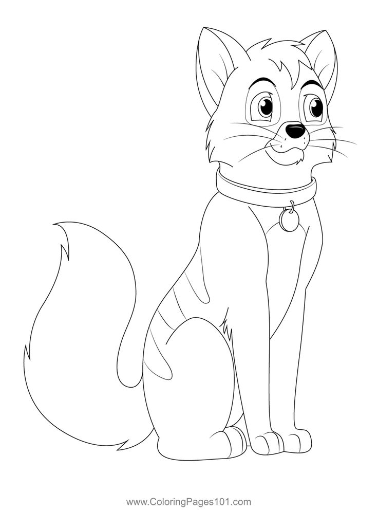 Adult oliver coloring page in coloring pages oliver and pany coloring pages for kids