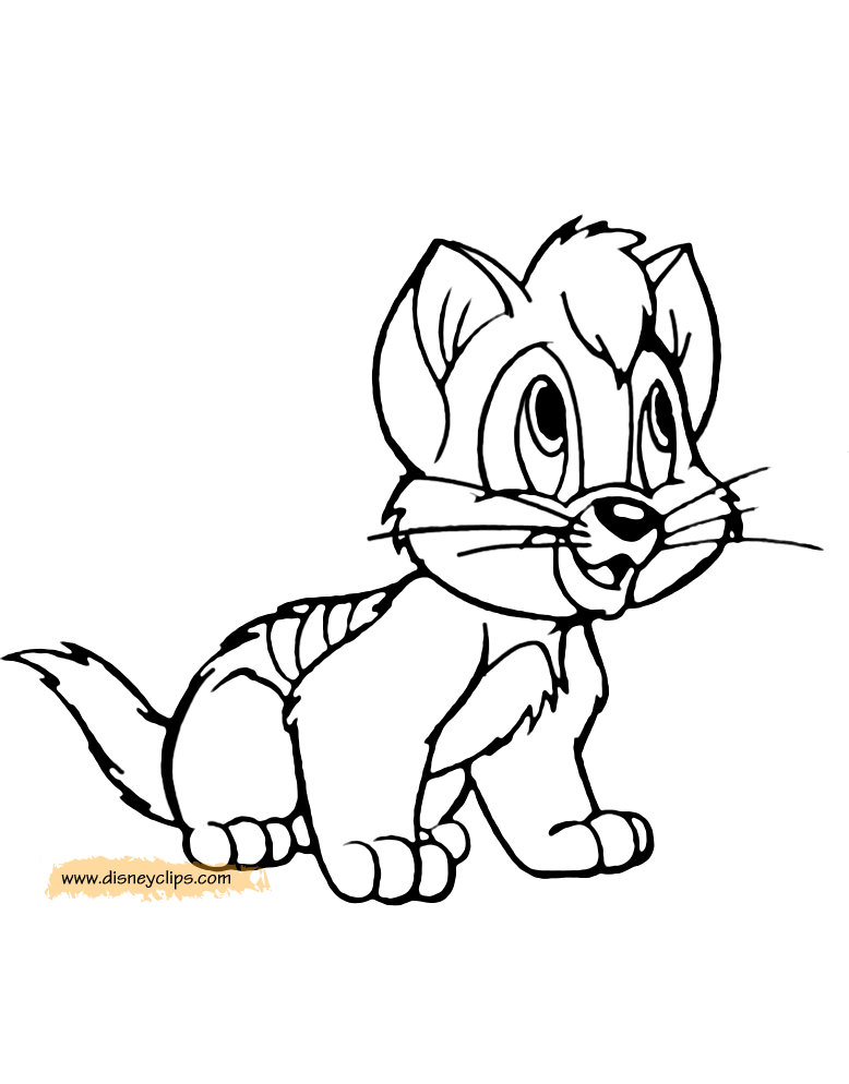 Oliver and pany coloring pages