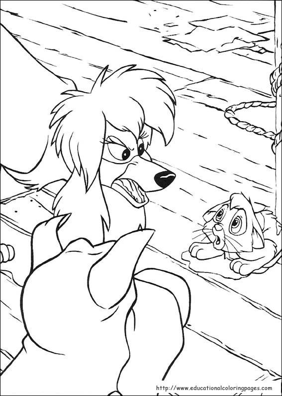 Oliver and pany coloring pages