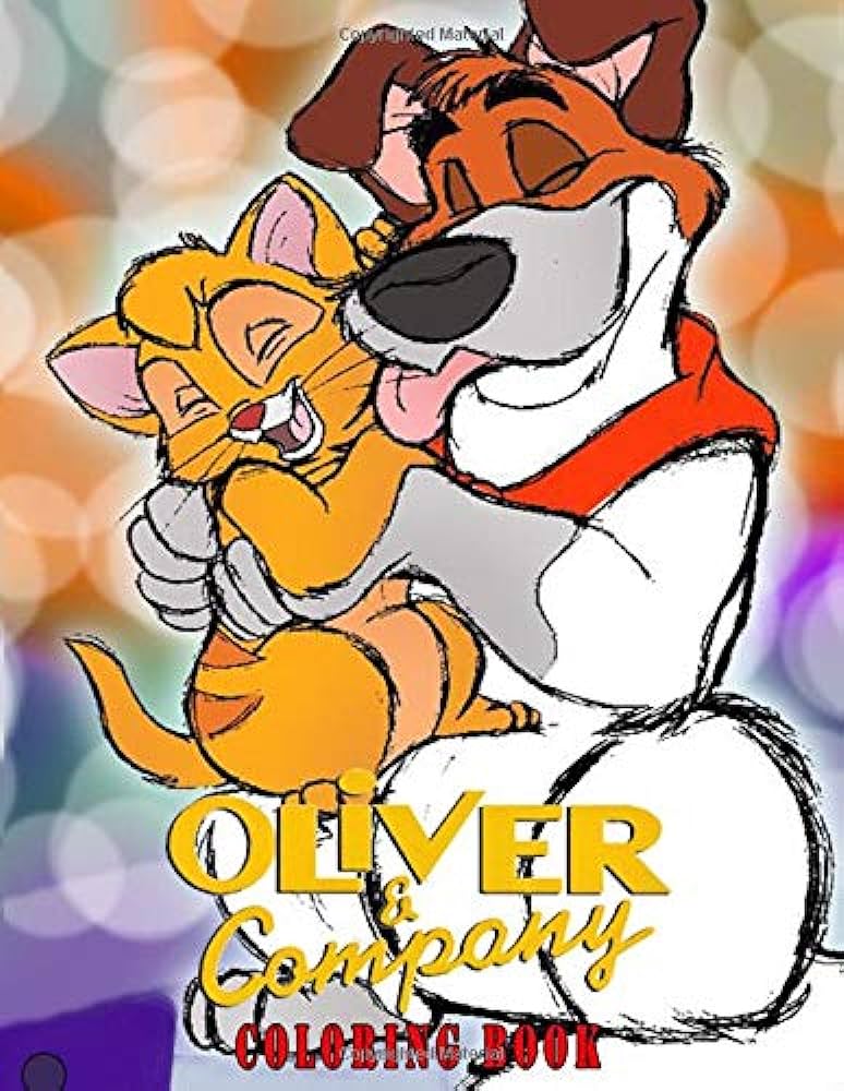Oliver and company coloring book super fun oliver and company coloring book