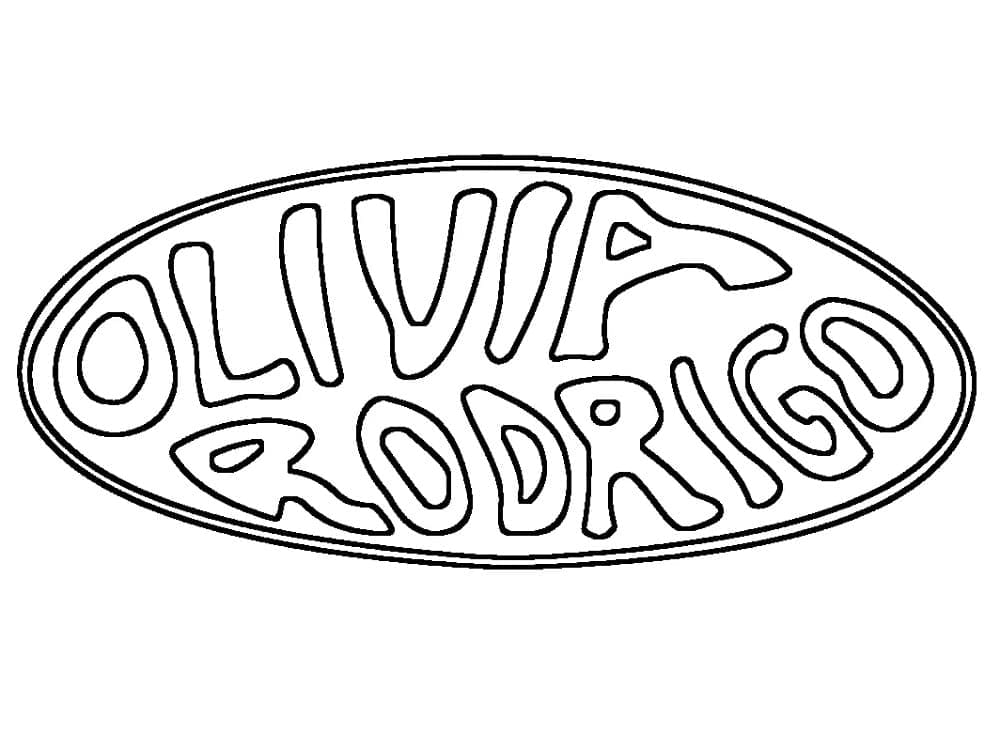 Olivia rodrigo logo coloring page