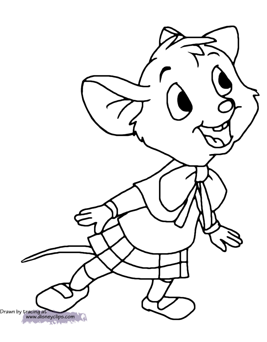 The great mouse detective coloring pages