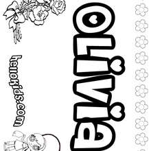 Olivia coloring pages