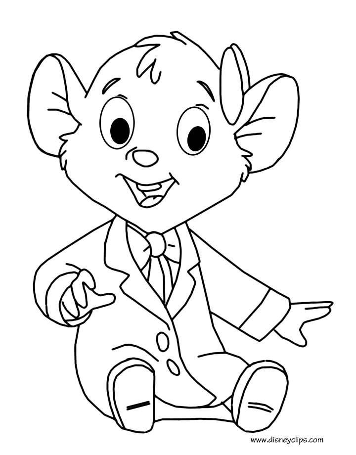 The great mouse detective coloring pages