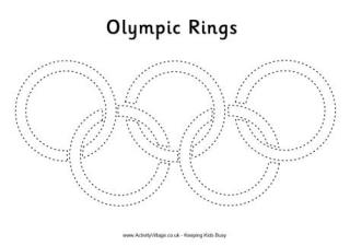 Olympic louring pages for kids