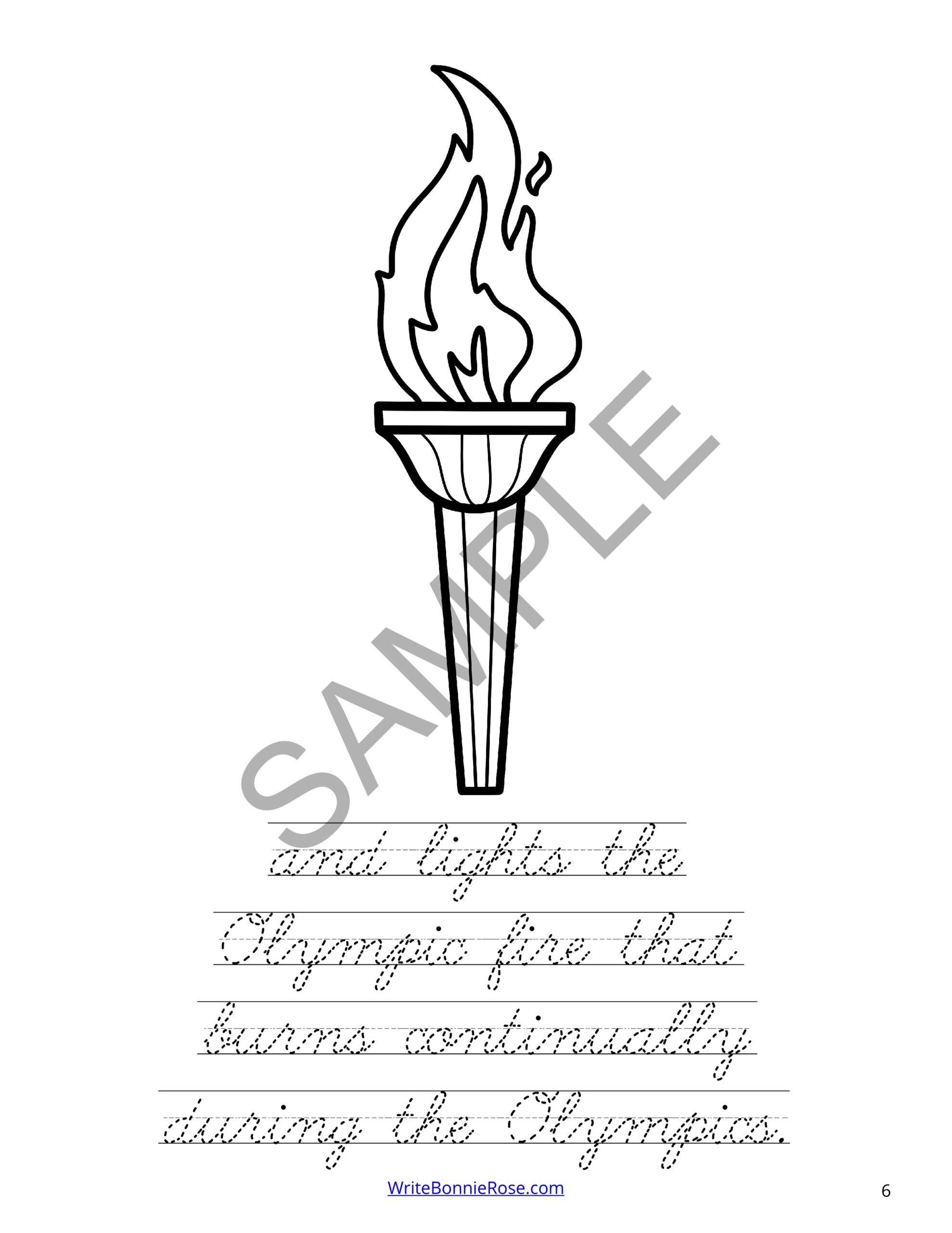Winter olympic games coloring book