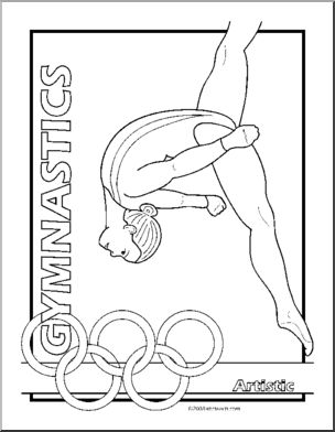 Coloring page summer olympics
