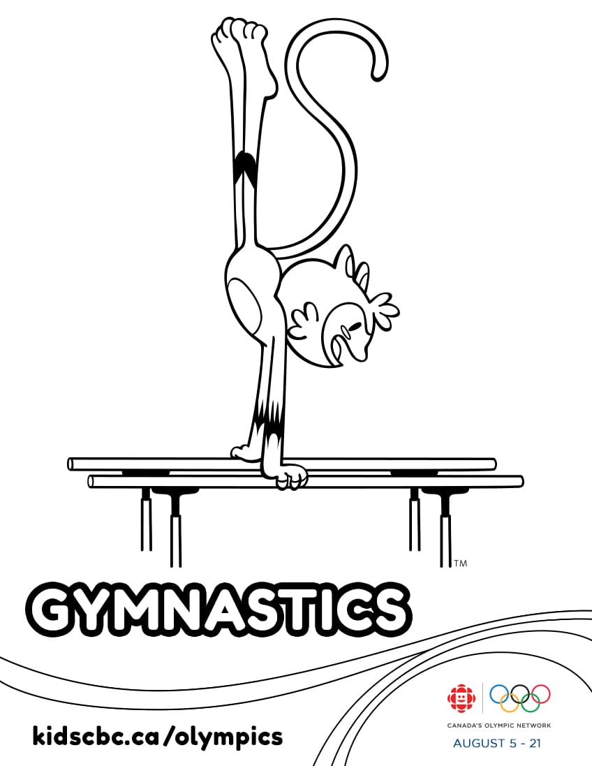 Olympic games colouring sheet