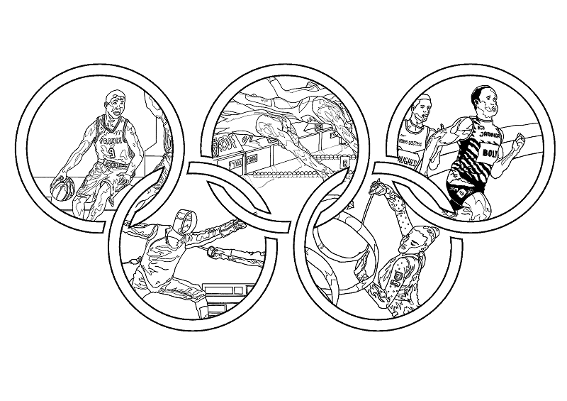 Olympic coloring pages