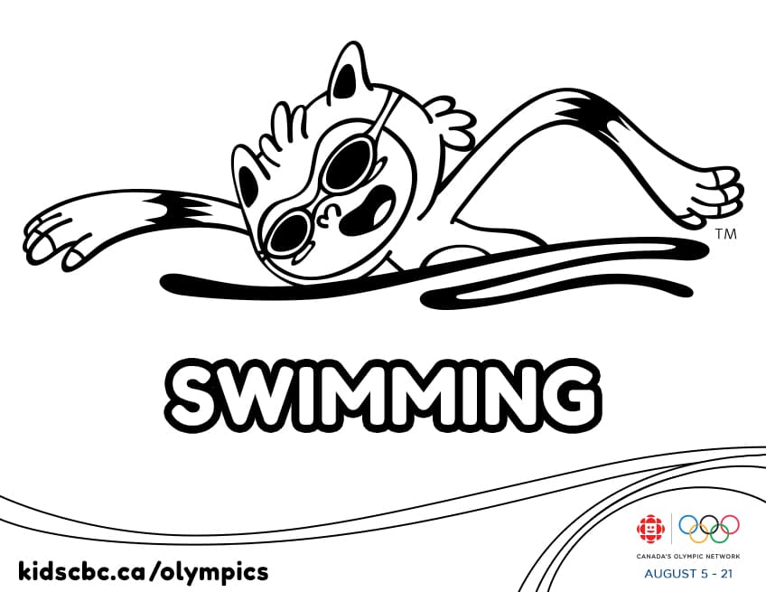 Olympic games colouring sheet