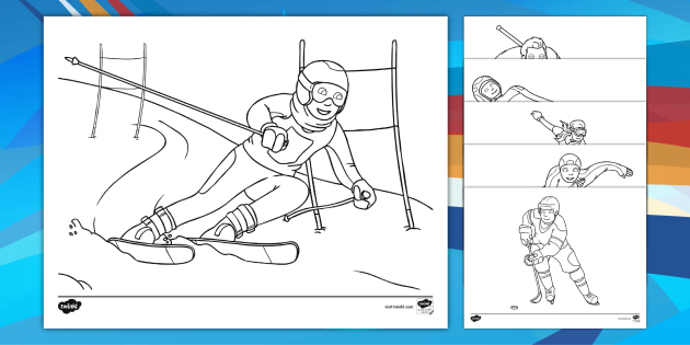 Winter olympics loring sheets resource for kids
