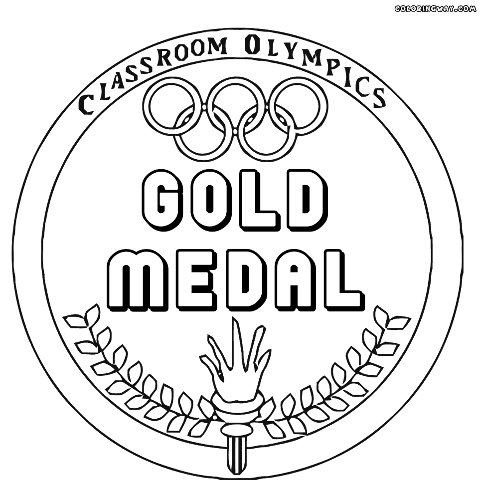 Medal olympic coloring gold pages drawing sport getdrawings sketch coloring page sports coloring pages coloring pages olympics
