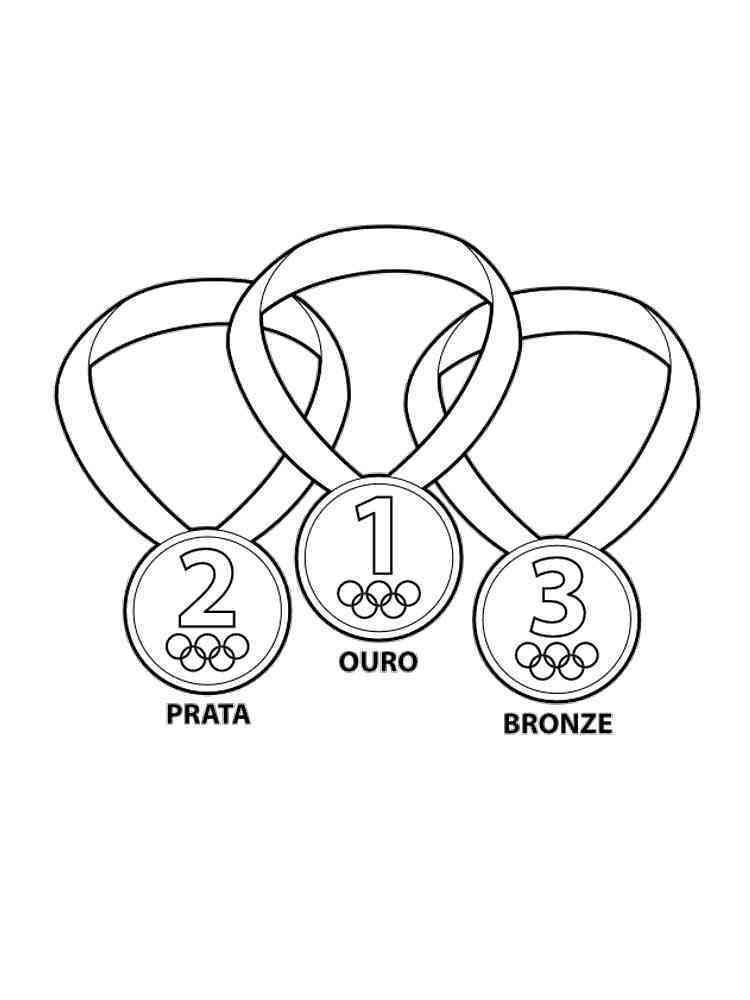 Medal coloring pages