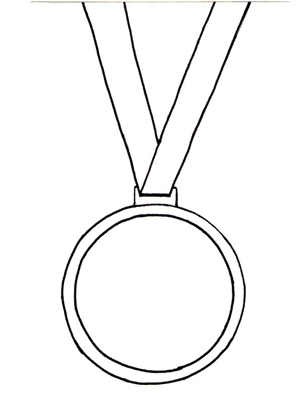 Olympic medal coloring page printable olympic medals kids olympics coloring pages