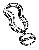 Olympic medal coloring pages