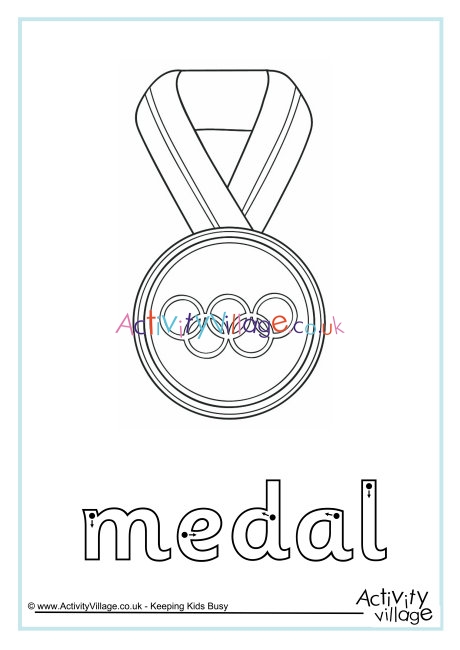Medal finger tracing