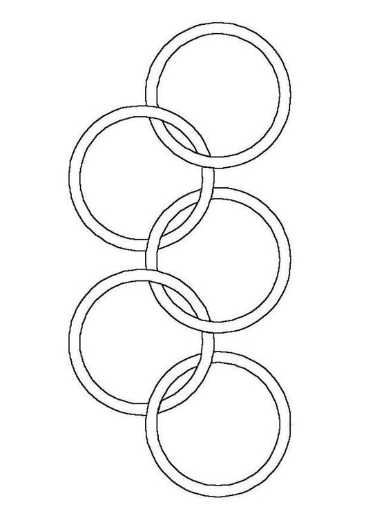 Coloring page olympic rings