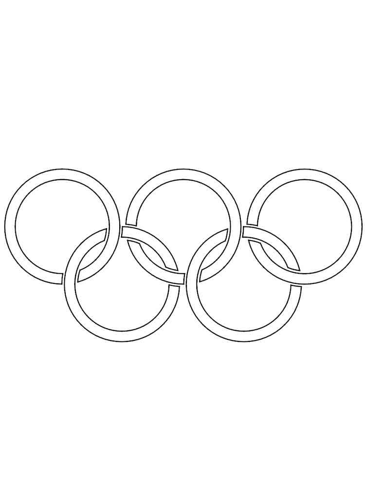 Olympic rings coloring pages