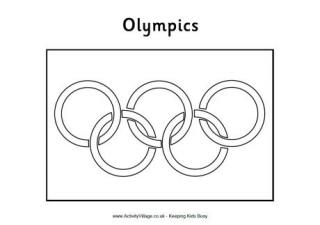 Olympic louring pages for kids