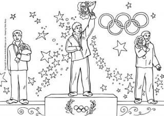 Olympic medal winners colouring page winter olympics olympic gam for kids olympic gam