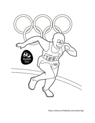 Summer olympics coloring pages