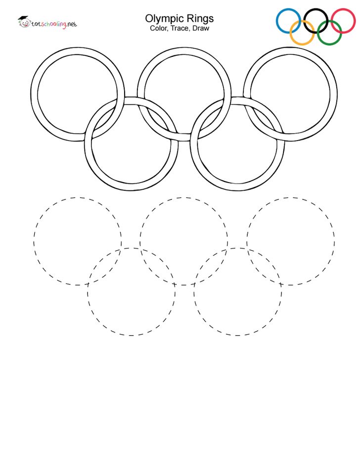 Freeolympic rings coloring tracingpdf olympic games for kids olympic ring colors olympics